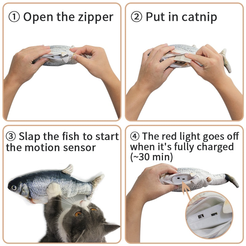 Electric Fish Pet Cat Toy