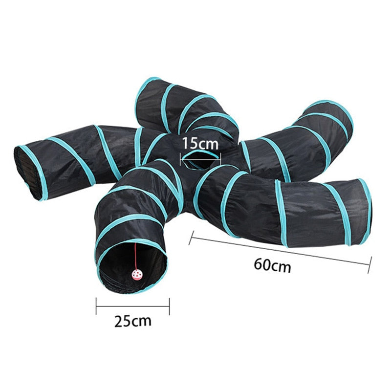 Indoor 2 - 5-way Collapsible Cat Tunnel