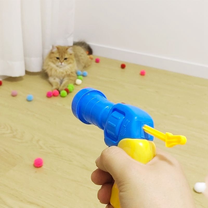 Funny Cat Interactive Teaser with plush ball Training Toy