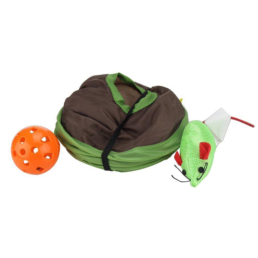 Cute Pet Cat Interactive Mouse Hunt Tunnel