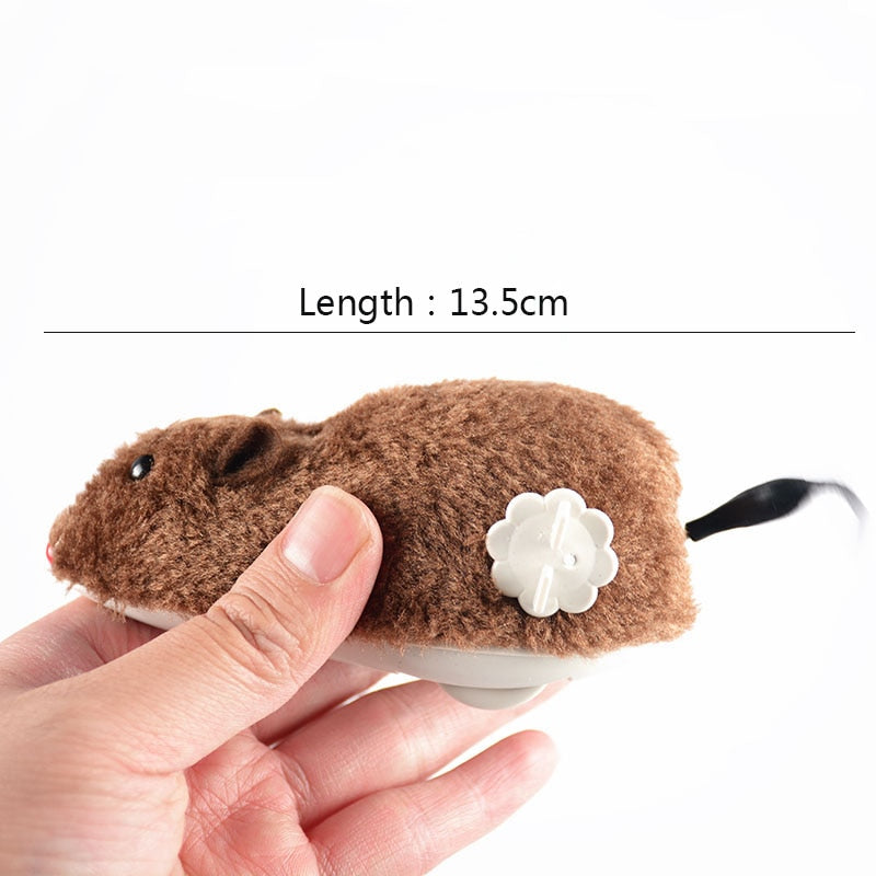 Creative Cat Toy Clockwork Spring Power Plush Mouse Toy